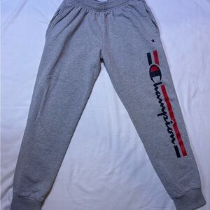 Women’s Champion Gray Sweatpants with Logo